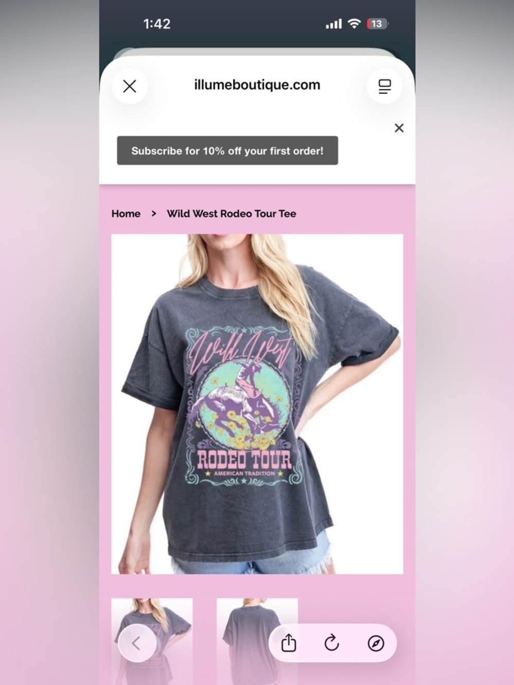 Eighty Eight Black Rodeo Tour Graphic Tee